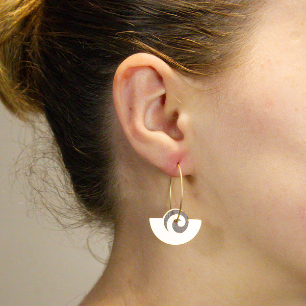 Hoop Earring Set plus Chain Drop Earring - Koru