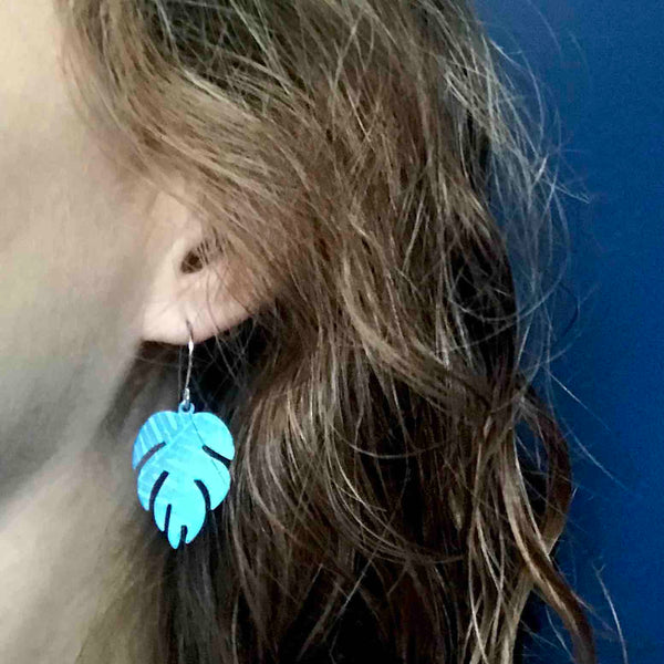 Tribal Earth Earring Set-Ferns-Stainless Steel