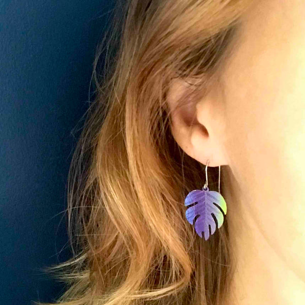 Tribal Earth Earring Set-Ferns-Stainless Steel