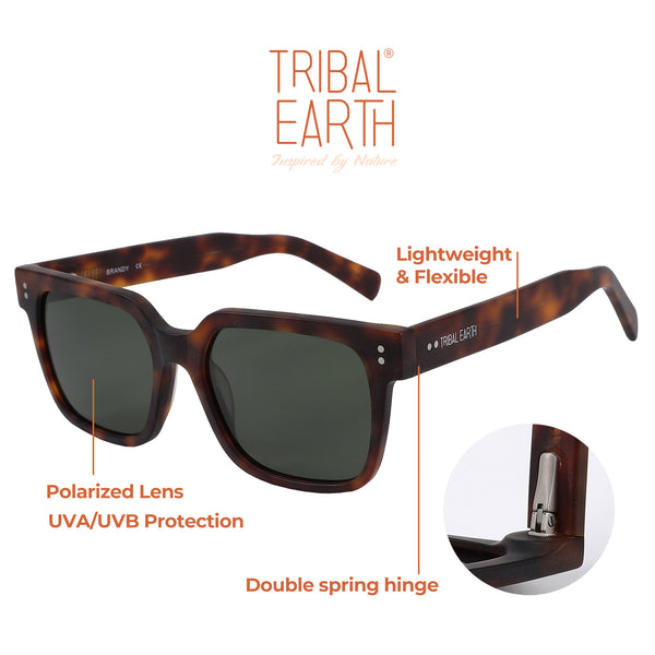 Tribal Earth Polarised Sunglasses - Brandy