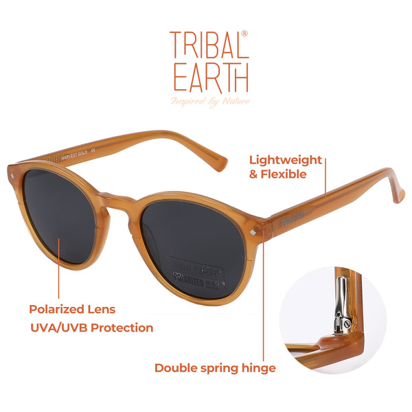 Tribal Earth Polarised Sunglasses - Harvest Gold