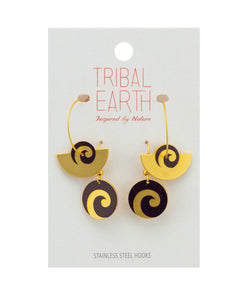 Hoop Earring Set plus Chain Drop Earring - Koru