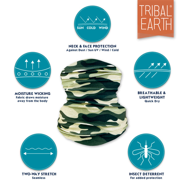 Tribal Earth Multi Scarf provide sun, wind and dust protection