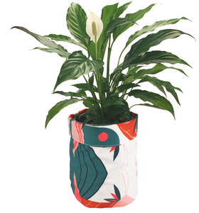 Pot Plant Cover | Flower Pot Holder | Storage Basket - Coral Reef